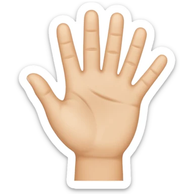 fingers of the hand waving emoji sticker