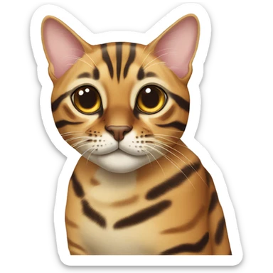 Two Bengal cats  sticker