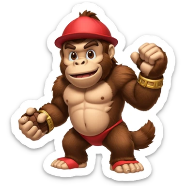 donkey kong making 👌 sticker