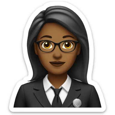 female lawyer sticker