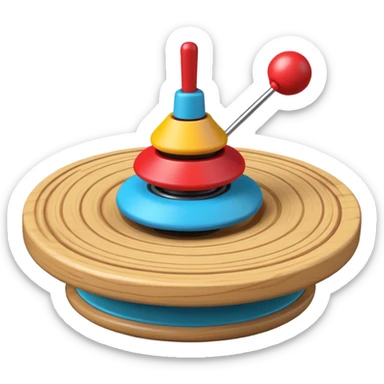 spinning top toy sticker