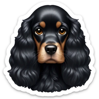 black american cocker sticker