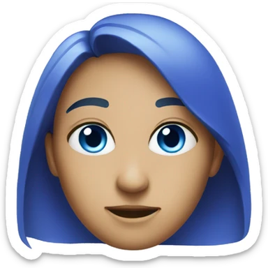 👀 with blue iris sticker