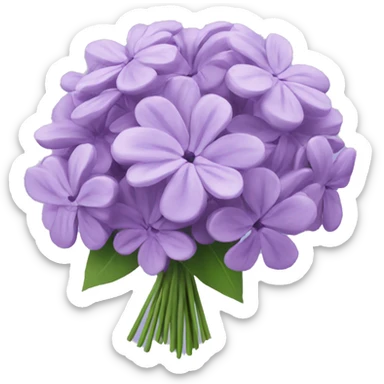 Lilac flower bouquet  sticker