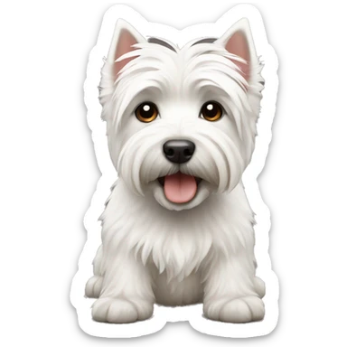 A Westie dog sticker