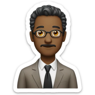 intellectual man sticker