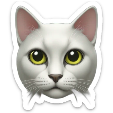 Matrix film style cat sticker