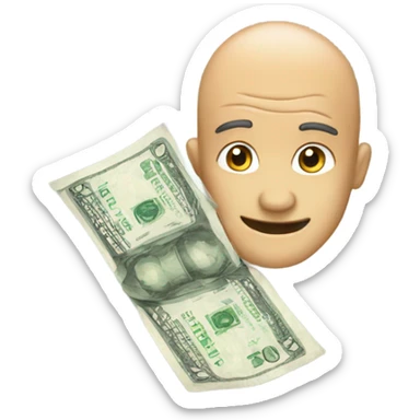 fajo de billetes sticker