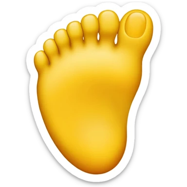 yellow feet emoji sticker