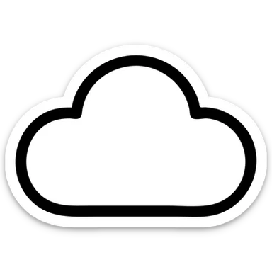 облако 4 выступами sticker