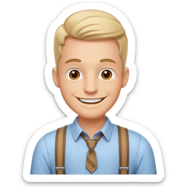 Suspenders males sticker