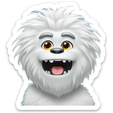 Cute yeti sticker