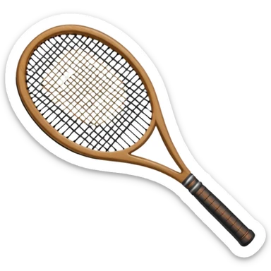 A tennis racket sticker