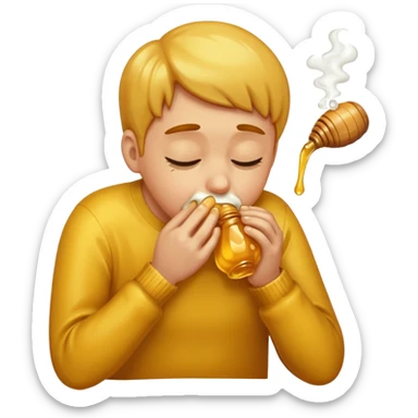 Vomit emoji vomiting honey sticker