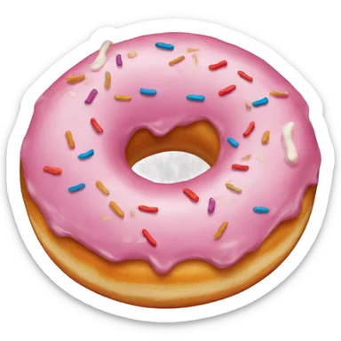 maple donut sticker
