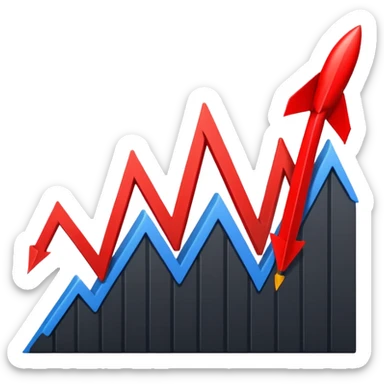 the economy line, falling down sticker