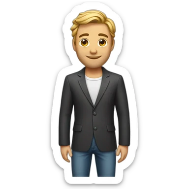 The most handsome man in the world sticker