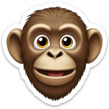 Monkey sticker