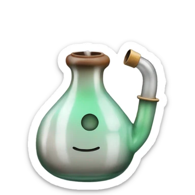 Bong with smoke  sticker