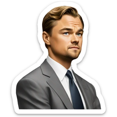 Wolf on Wall Street leonardo DiCaprio   sticker