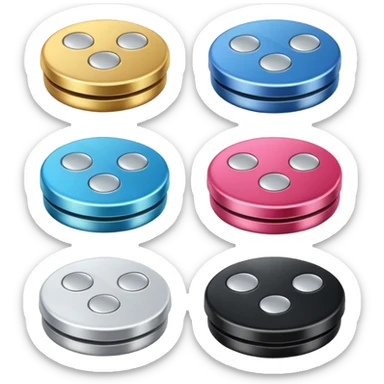 stationery items button sticker