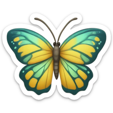 Mariposa girasol sticker