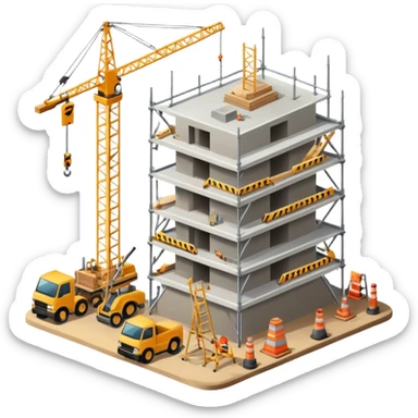 Construction site sticker