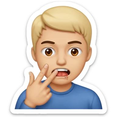 bite your finger sticker