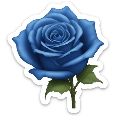 Blue rose sticker