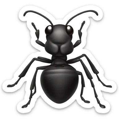 A black ant sticker