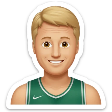 Russian Larry bird sticker