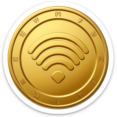 wifi money coin  sticker