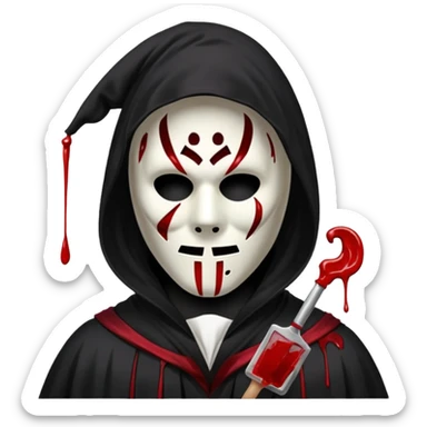 ghostface from scream sticker