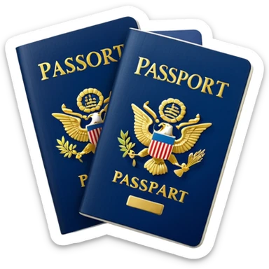 3 passports sticker