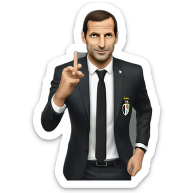 allegri， Juventus， italy sticker