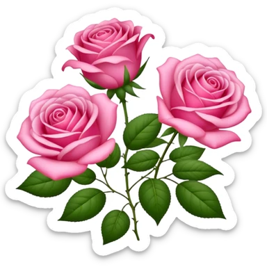 Rosa Lilien und Gänseblümchen sticker