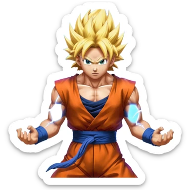 Goku super sayian ssj1,ssj2,ssj3,ssj4,ssj god,ssj blue, ssjblue kaioken, ultra instinct sticker