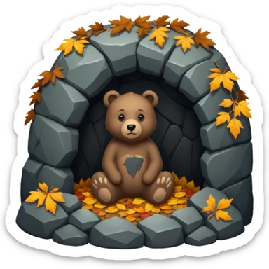 bear cave sticker