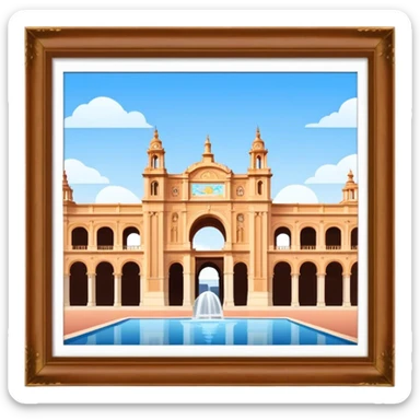 Cinematic Realistic Plaza de España Emoji  sticker