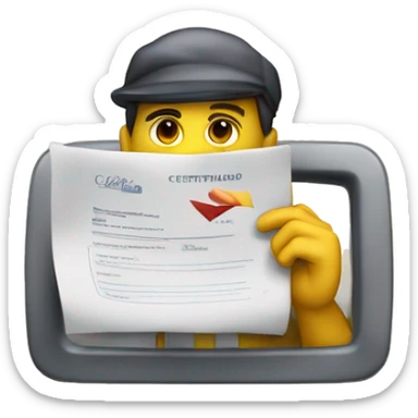 Certificado de calidad: Thierry sticker