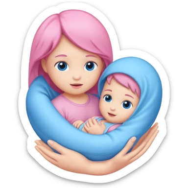 Symbol "Baby gender, girl or boy."
 sticker