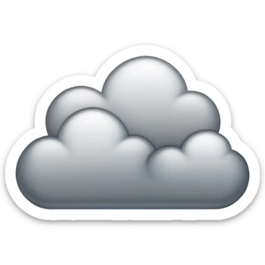 cloudy sky scene sticker