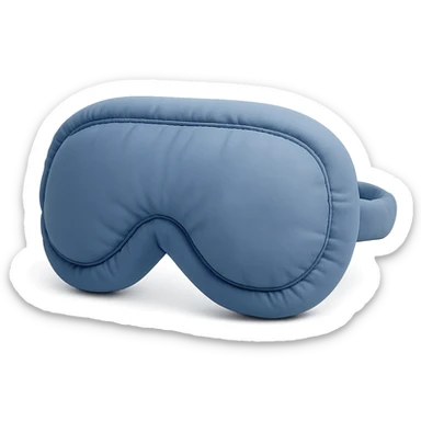 simple blue sleep eye mask in cushion style sticker