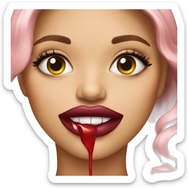 yummy lipgloss sticker