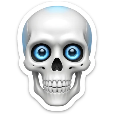 Gojo skeleton sticker