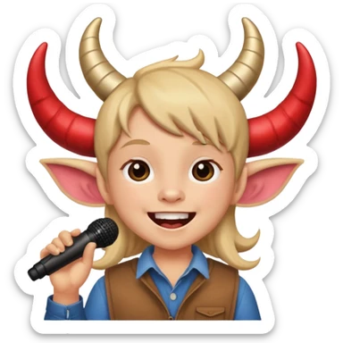 Farm gay karaoke child labor demon sticker