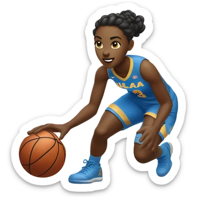 UCLA woman basketball player sticker