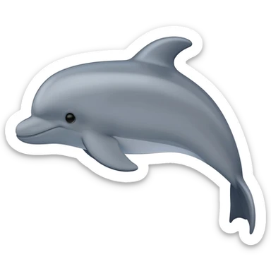 Laughing dolphin sticker