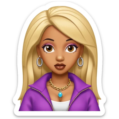 pretty bratz baddie, cardi b sticker