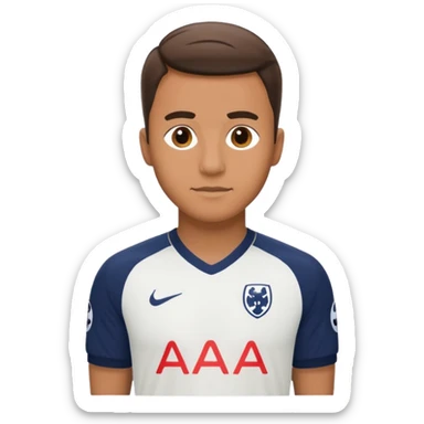 man in Tottenham hotspurs kit sticker